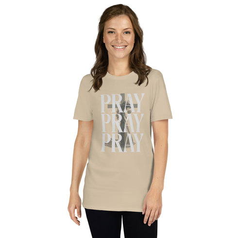 PRAY PRAY PRAY T-Shirt Christian Bible Verse T-Shirt